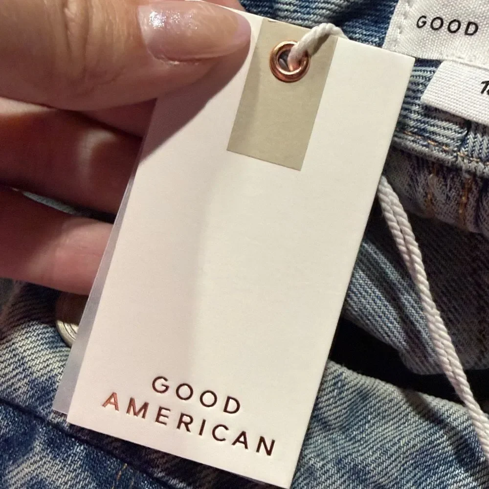 NWT- Good American-GOOD '90s RELAXED JEANS | INDIGO499- Size 18
